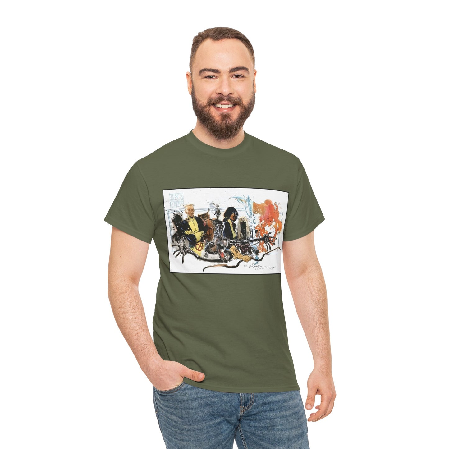 New Mutants T-Shirt - Bill Sienkiewicz Art - X-Men Team - Marvel Comics