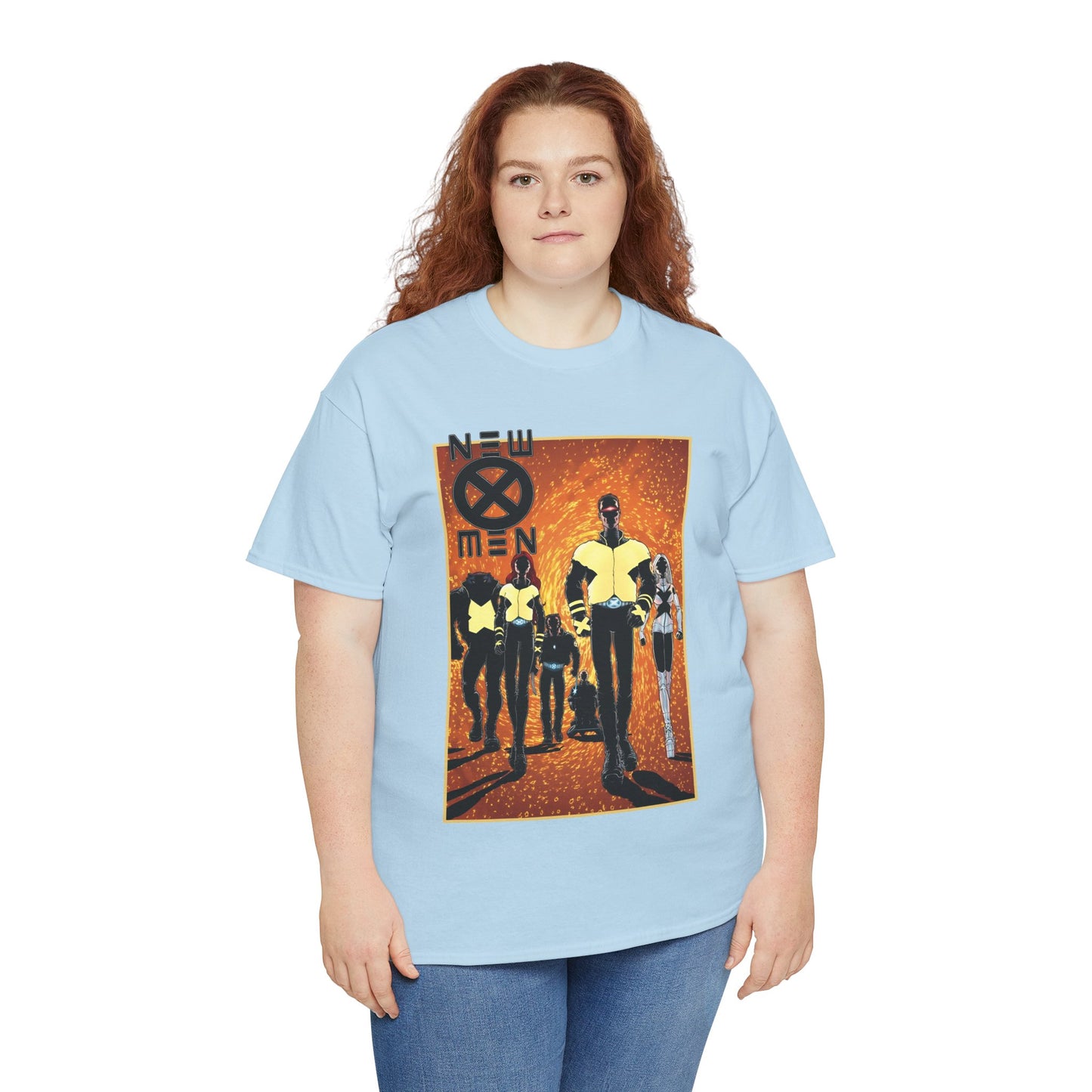 New X-Men T-Shirt - Frank Quitely Art - Wolverine, Cyclops, Jean Grey, Beast, Professor X - Marvel Comics - Grant Morrison Run