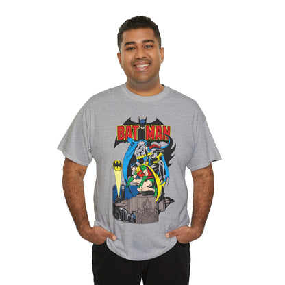 Batman, Robin & Batgirl T-Shirt - José Luis García-López Art - DC Comics Style Guide - 1970s Retro Art - Gotham City - Bat Signal