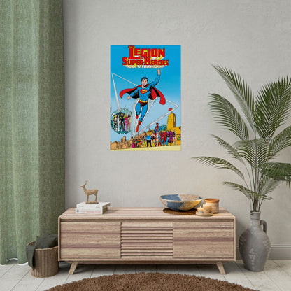 Superboy & the Legion of Super-Heroes Rolled Poster - George Perez Art - DC Comics - Multiple Sizes Up to 24"x36"