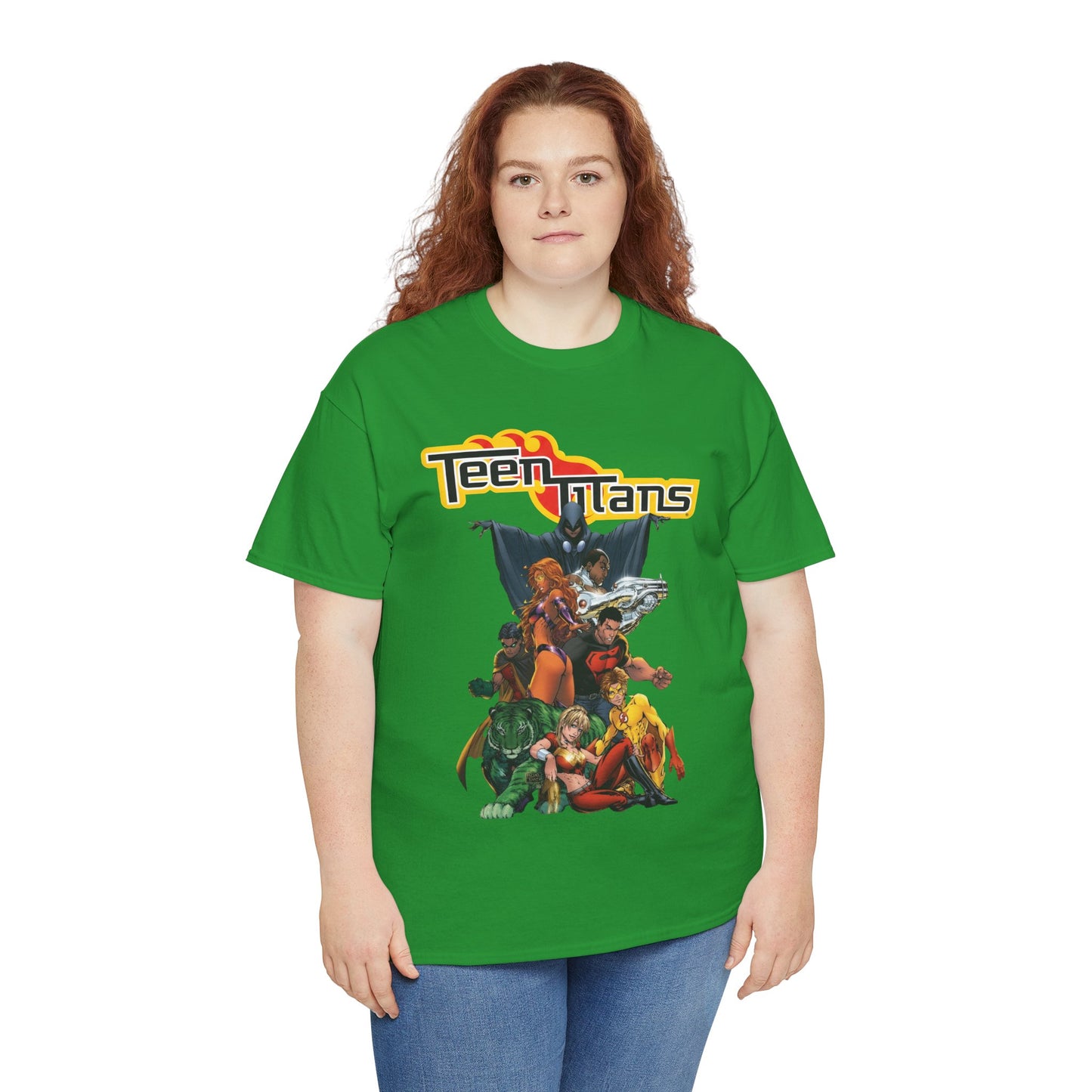 Teen Titans T-Shirt - Michael Turner Art - Cyborg, Raven, Wonder Girl, Superboy, Robin, Starfire - DC Comics