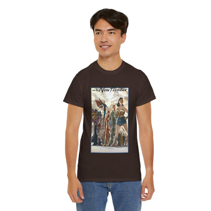 DC: The New Frontier T-Shirt - Darwyn Cooke Art - Superman, Wonder Woman, Flash, Batman - DC Comics