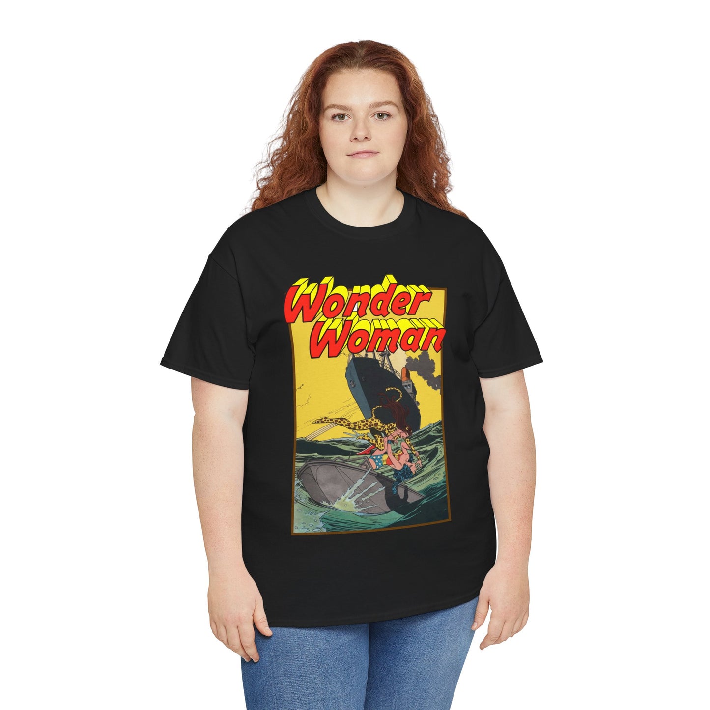 Wonder Woman Vs Cheetah T-Shirt - Rich Buckler & Dan Giordano Art - DC Comics
