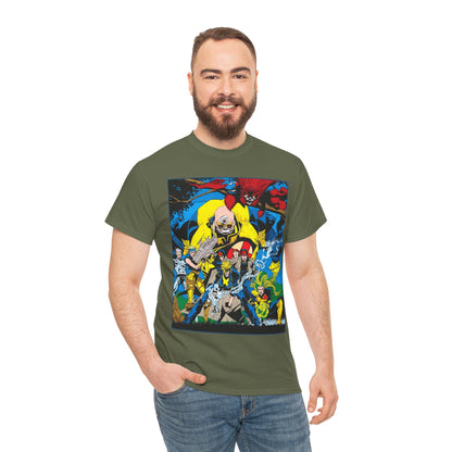 X-Factor T-Shirt - Joe Quesada Art - Havok, Polaris, Strong Guy, Jamie Madrox, Quicksilver - Mutant Team - Marvel Comics