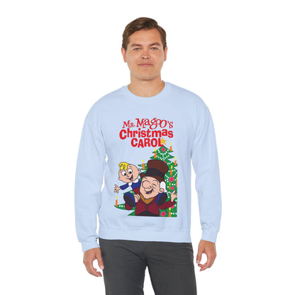 Mr. Magoo's A Christmas Carol Heavy Blend Crewneck Sweatshirt - Festive Holiday Cartoon Special