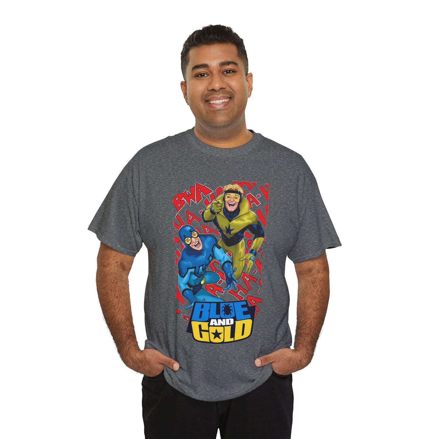 Booster Gold & Blue Beetle T-Shirt - DC Comics - Justice League International Members - Ted Kord