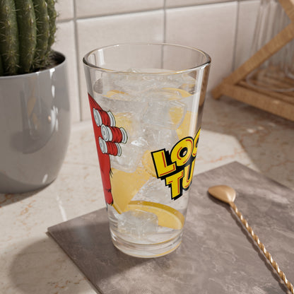 Gossamer Pint Glass, 16oz - Looney Tunes - Hair-Raising Hare - In Curlers - Bugs Bunny Character - WB - Halloween Special