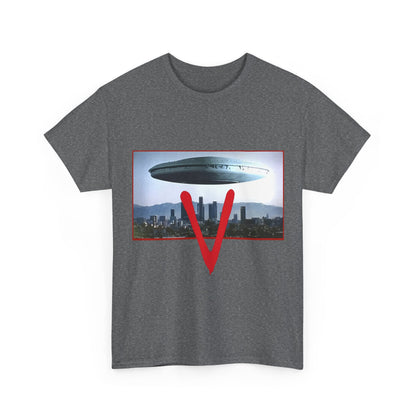 V T-Shirt - The Visitors Mothership - Popular NBC Sci-Fi TV Series from the 1980s