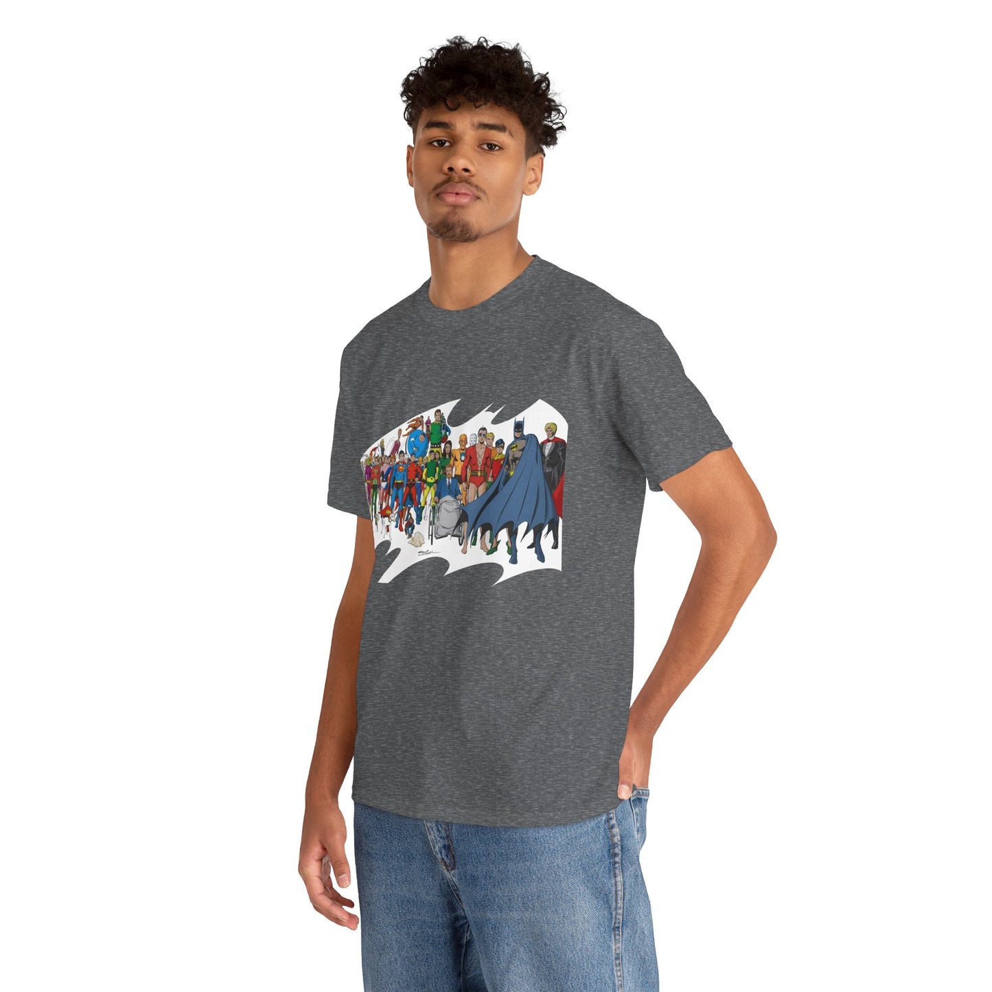 Batman T-Shirt - Neal Adams Art - Plastic Man, Sargon, Robin, Doom Patrol, Superboy, Legion of Super-Heroes - 100-Page Giant Cover Art - DC Comics
