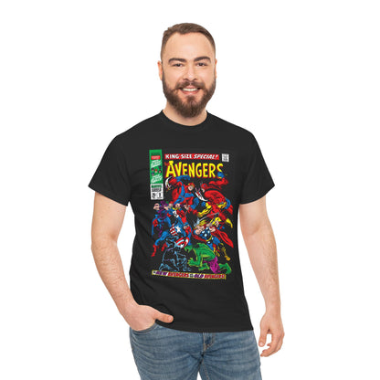Avengers T-Shirt - Annual #2 Cover Art - New Avengers Vs Old Avengers - Marvel Comics