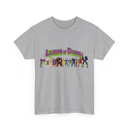 Legion of Doom T-Shirt - Super Friends Villains - Lex Luthor, Giganta, Scarecrow, Grodd, Brainiac, Riddler, Sinestro, Cheetah - Hanna-Barbera Cartoon - Challenge of the Super Friends