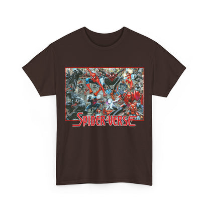 Spider-Verse T-Shirt - Arthur Adams Art - Spider-Man, Venom, Spider-Man 2099, Miles Morales, Spider-Woman - Marvel Comics
