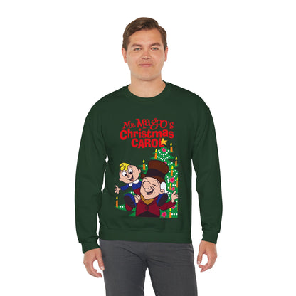 Mr. Magoo's A Christmas Carol Heavy Blend Crewneck Sweatshirt - Festive Holiday Cartoon Special