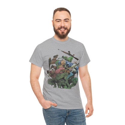 Batman T-Shirt - Daniel Warren Johnson Art - Vs The Mutant Gang from Frank Miller's The Dark Knight Returns - DC Comics