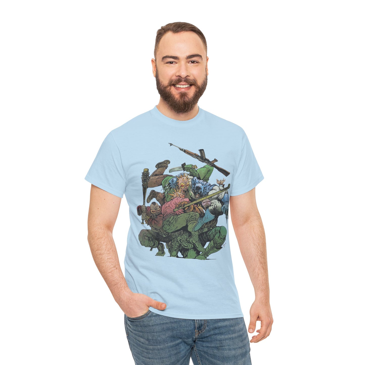 Batman T-Shirt - Daniel Warren Johnson Art - Vs The Mutant Gang from Frank Miller's The Dark Knight Returns - DC Comics