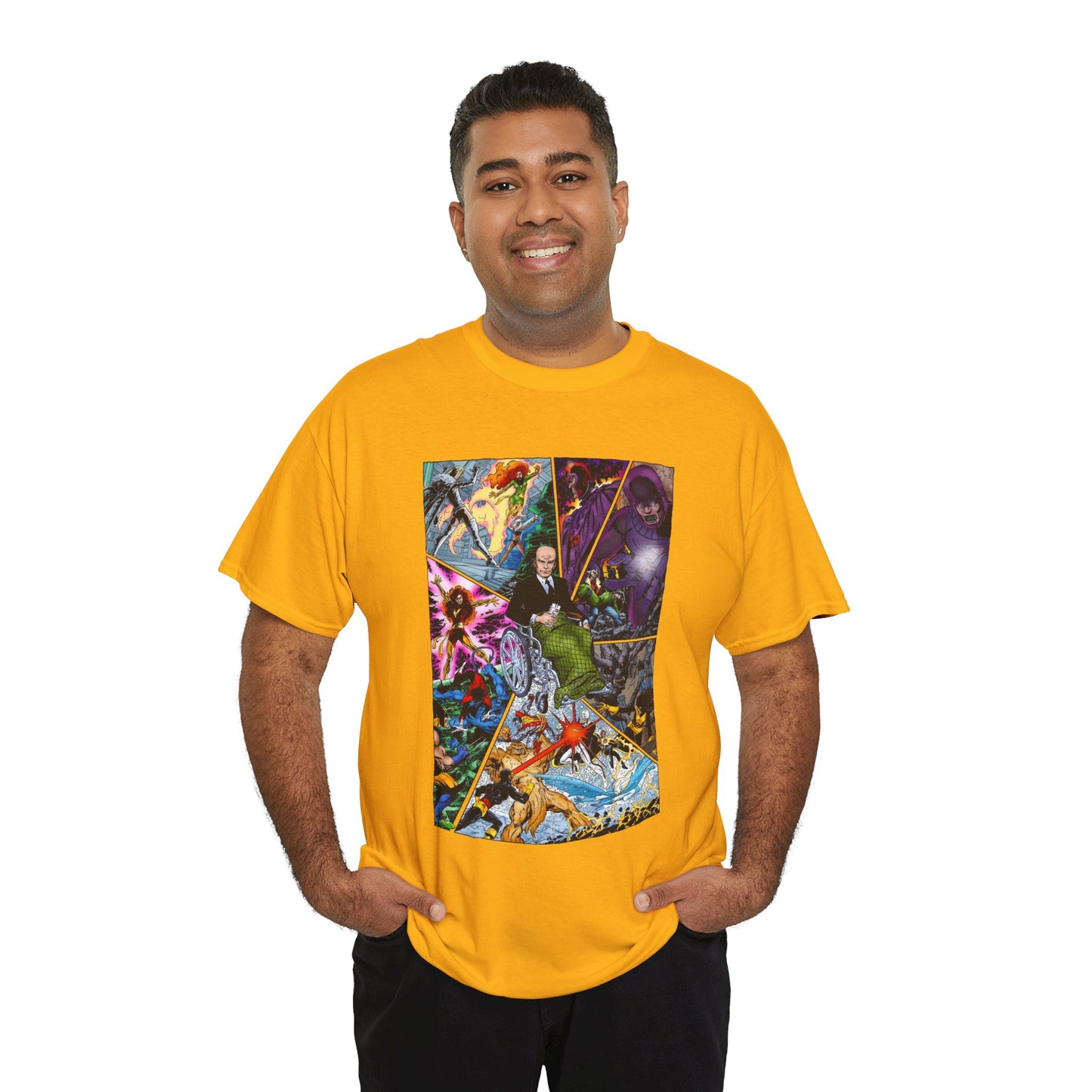 Professor X T-Shirt - John Byrne Art - Charles Xavier, X-Men Founder - Dark Phoenix, Cyclops, Sentinels - Marvel Comics