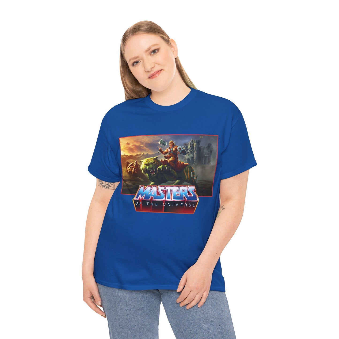 He-Man & Battle Cat T-Shirt- Masters of the Universe, MOTU - New 2026 Movie with Nicholas Galitzine