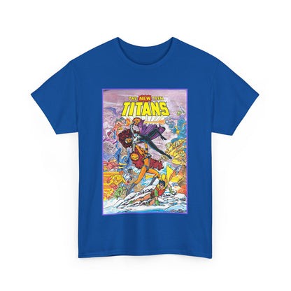 New Teen Titans T-Shirt - George Perez Art - Starfire Vs Blackfire - Omega Man - Annual #1 Cover - DC Comics