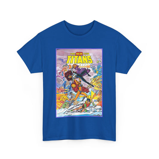 New Teen Titans T-Shirt - George Perez Art - Starfire Vs Blackfire - Omega Man - Annual #1 Cover - DC Comics