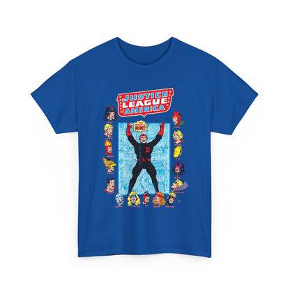 Justice League of America T-Shirt - George Perez Art - Justice Society, All-Star Squadron Team-Up DC Comics