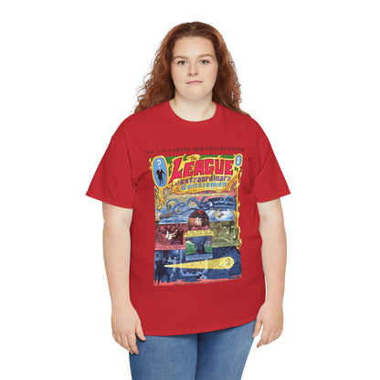 League of Extraordinary Gentlemen T-Shirt - Kevin O'Neill Art - Mina Murray, Captain Nemo, Allan Quatermain, Dr. Jekyll, & The Invisible Man - Alan Moore Story - DC Comics