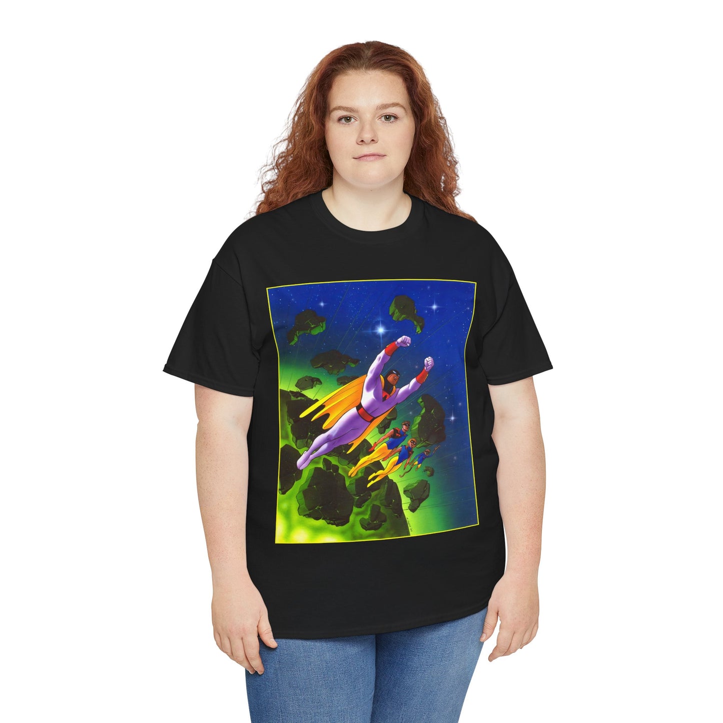 Space Ghost T-Shirt - Steve Rude Art - Jan, Jace, Blip - Gorgeous Art of 1960s Cartoon Icon