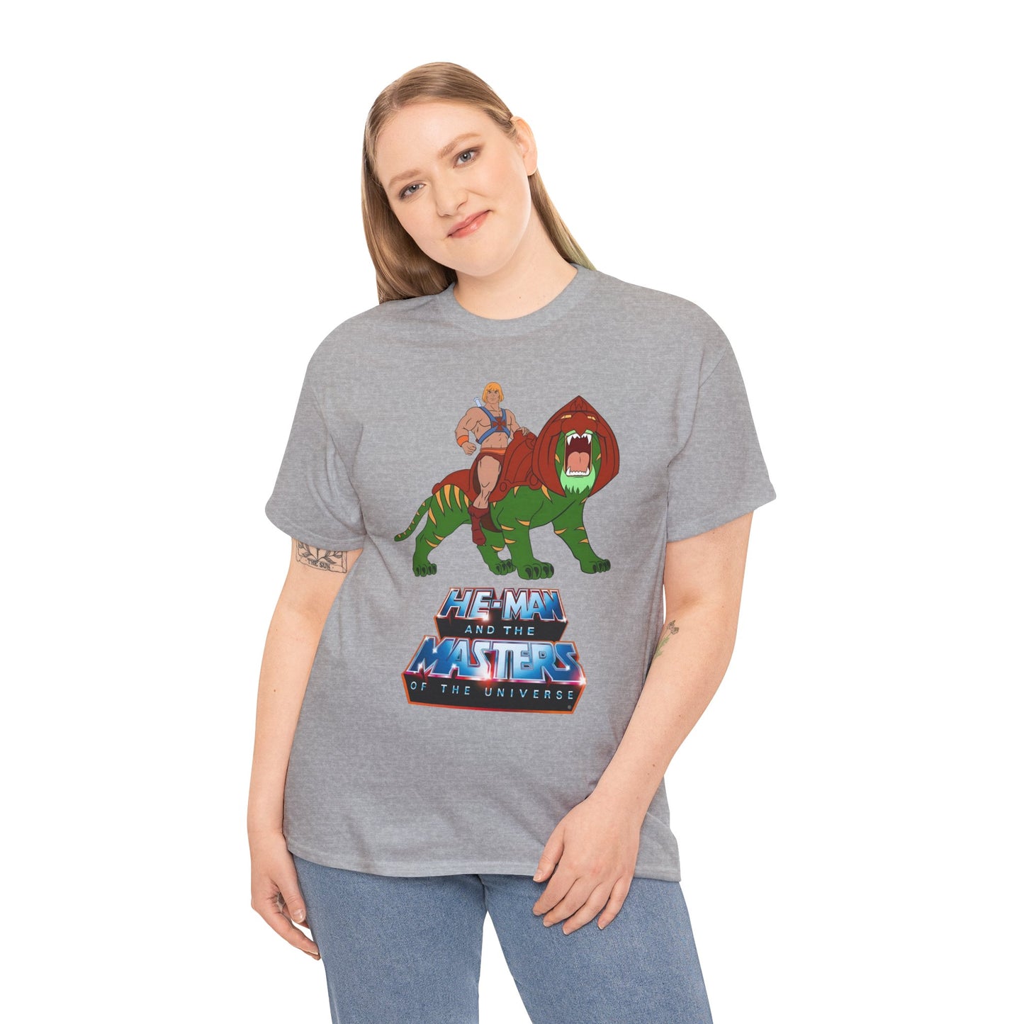 He-Man & Battle Cat T-Shirt - Filmation Art - Masters of the Universe, MOTU - Exciting New 2026 Movie - Nicholas Galitzine