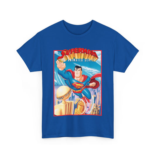 Superman The Animated Series T-Shirt - DC Comics - WB Cartoon 1990s - Metropolis - Man of Steel - Daily Planet