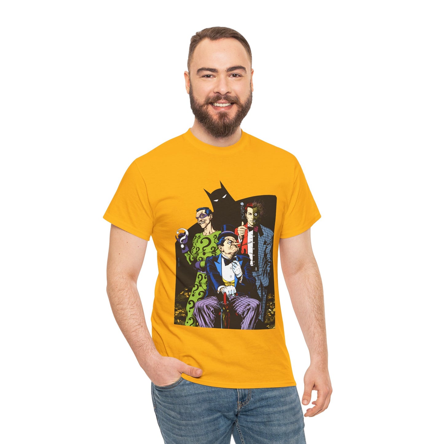 Riddler, Two-Face, Penguin T-Shirt - Brian Bolland Art - DC Comics