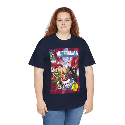 Micronauts: The New Voyages T-Shirt - Commander Arcturus Rann, Biotron, Marionette, Bug - Marvel Comics Series