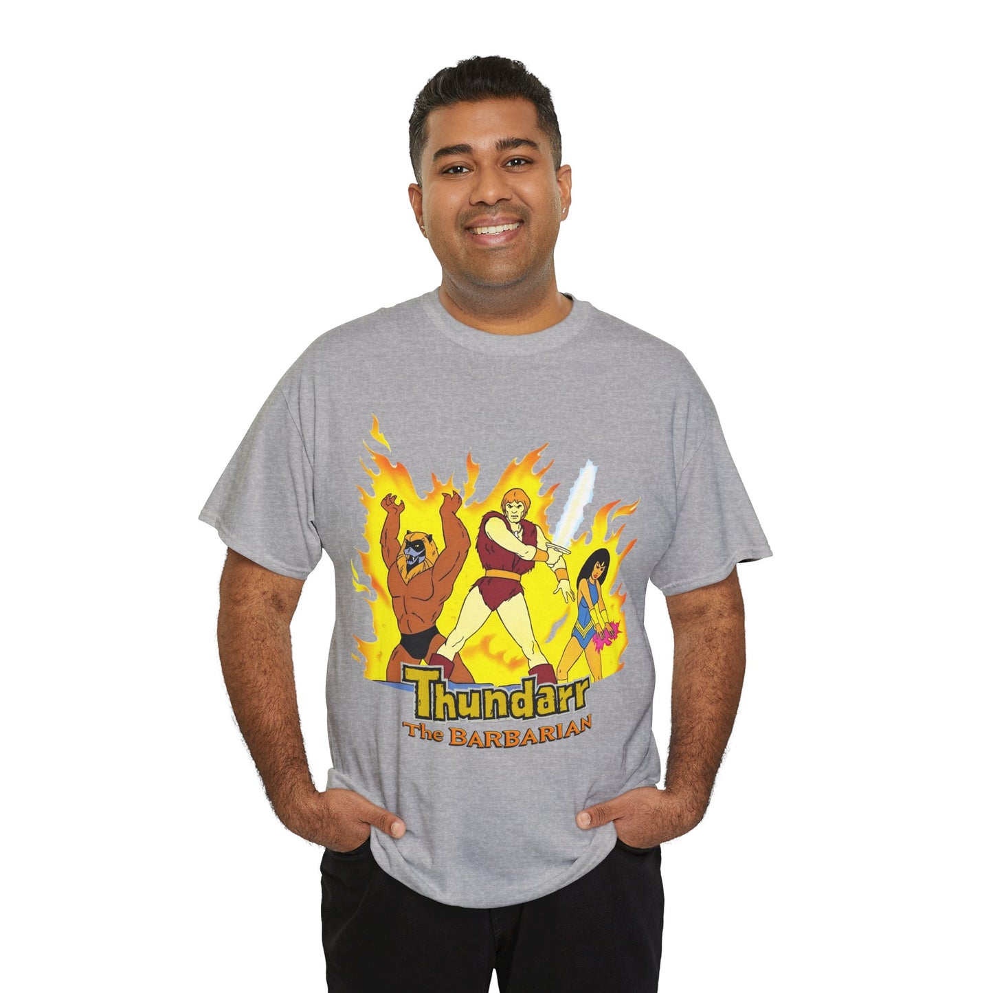 Thundarr the Barbarian T-Shirt - Princess Ariel, Ookla the Mok - Ruby-Spears Saturday Morning Cartoon - 1980s
