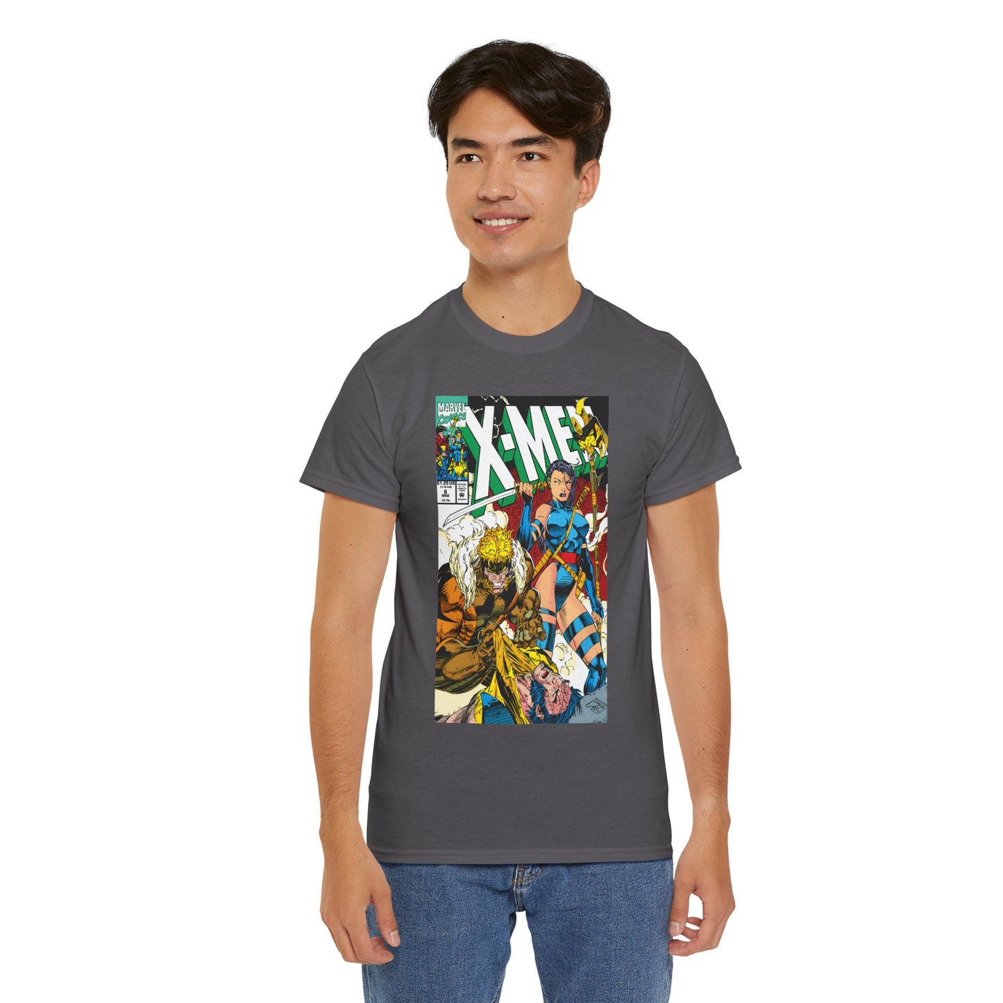 X-Men #6 T-Shirt - Jim Lee Art - Psylocke & Sabretooth - Marvel Comics