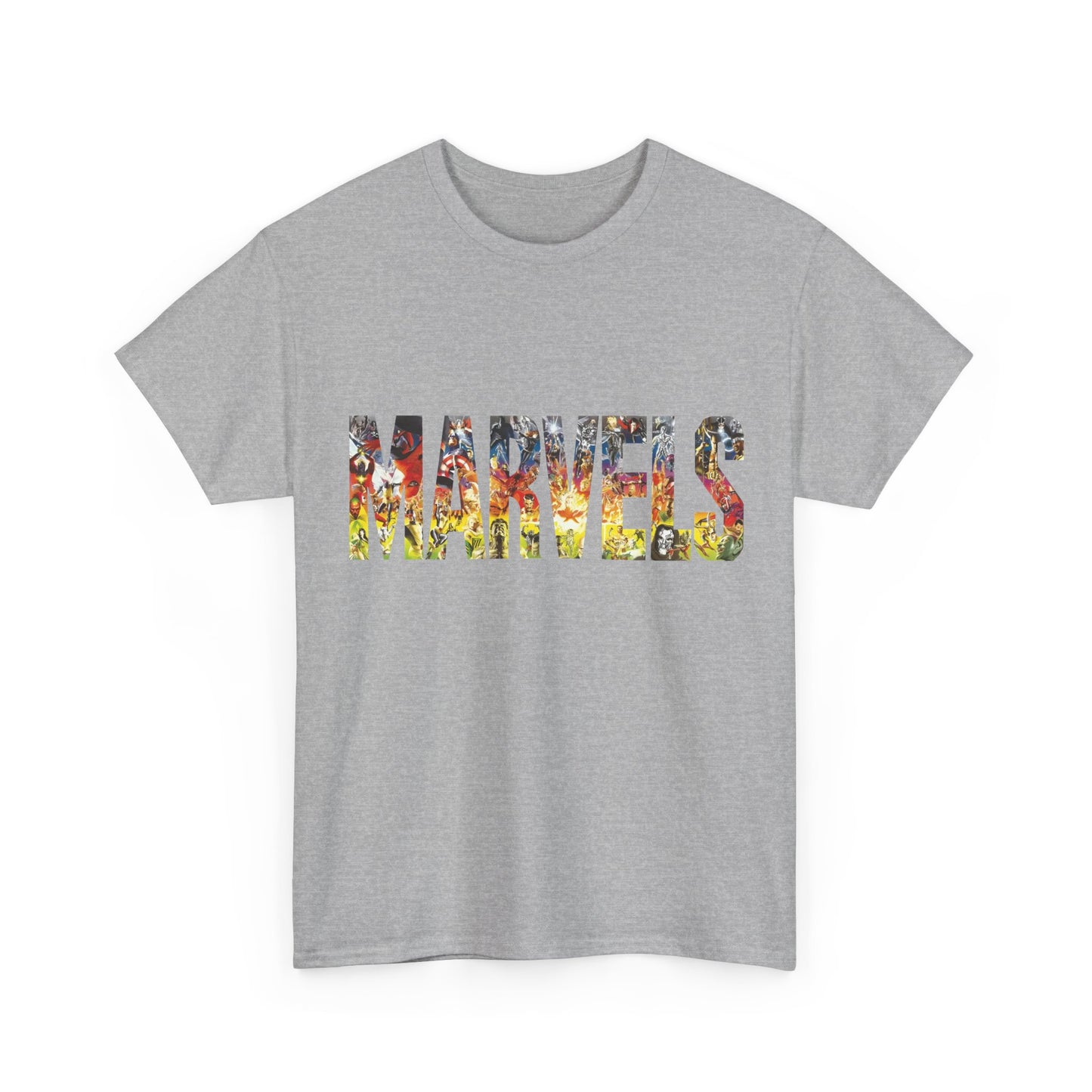 Marvels T-Shirt - Alex Ross Art from the popular Kurt Busiek Story - Spider-Man, Fantastic Four, X-Men, Hulk, Captain America, Thor, Iron Man - Marvel Comics