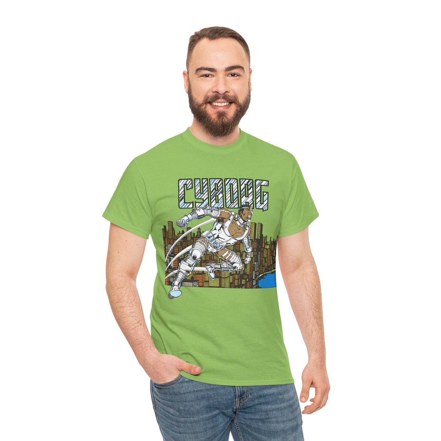 Cyborg T-Shirt - George Perez Art - New Teen Titans - DC Comics
