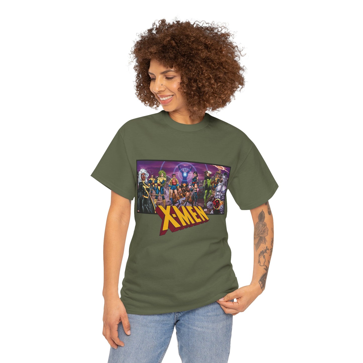 X-Men T-Shirt - Jim Lee Art - Wolverine, Storm, Colossus, Psylocke, Rogue, Forge - Marvel Comics