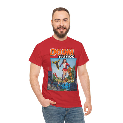 Doom Patrol T-Shirt - George Perez Art - Elasti-Girl, Robotman, Negative Man, The Chief - DC Comics Digest Cover Art