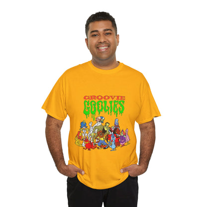 Groovie Goolies T-Shirt - The Monster Trio (Drac, Frankie, Wolfie) - Hagatha, Bella La Ghostly, Boneapart, Mummy - Horrible Hall on Horrible Drive - Filmation Cartoon
