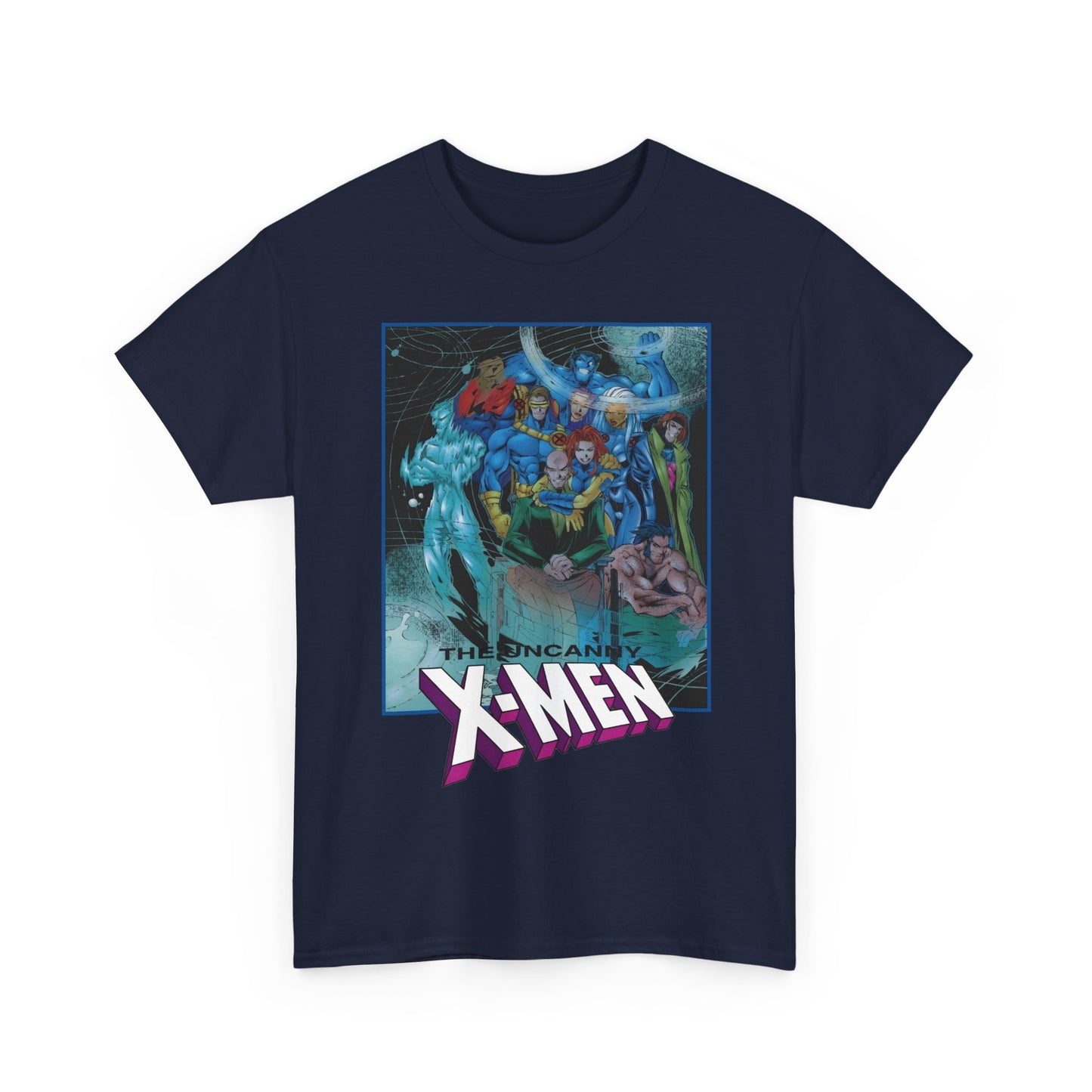 Uncanny X-Men T-Shirt - Joe Madureira Art - #337 Cover Art - Cyclops, Gambit, Wolverine, Storm, Iceman, Professor X - Marvel Comics