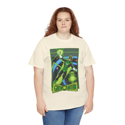Green Lantern T-Shirt - George Perez JLA Postcard Art - DC Comics - Hal Jordan - Sector 2814 - Justice League Member