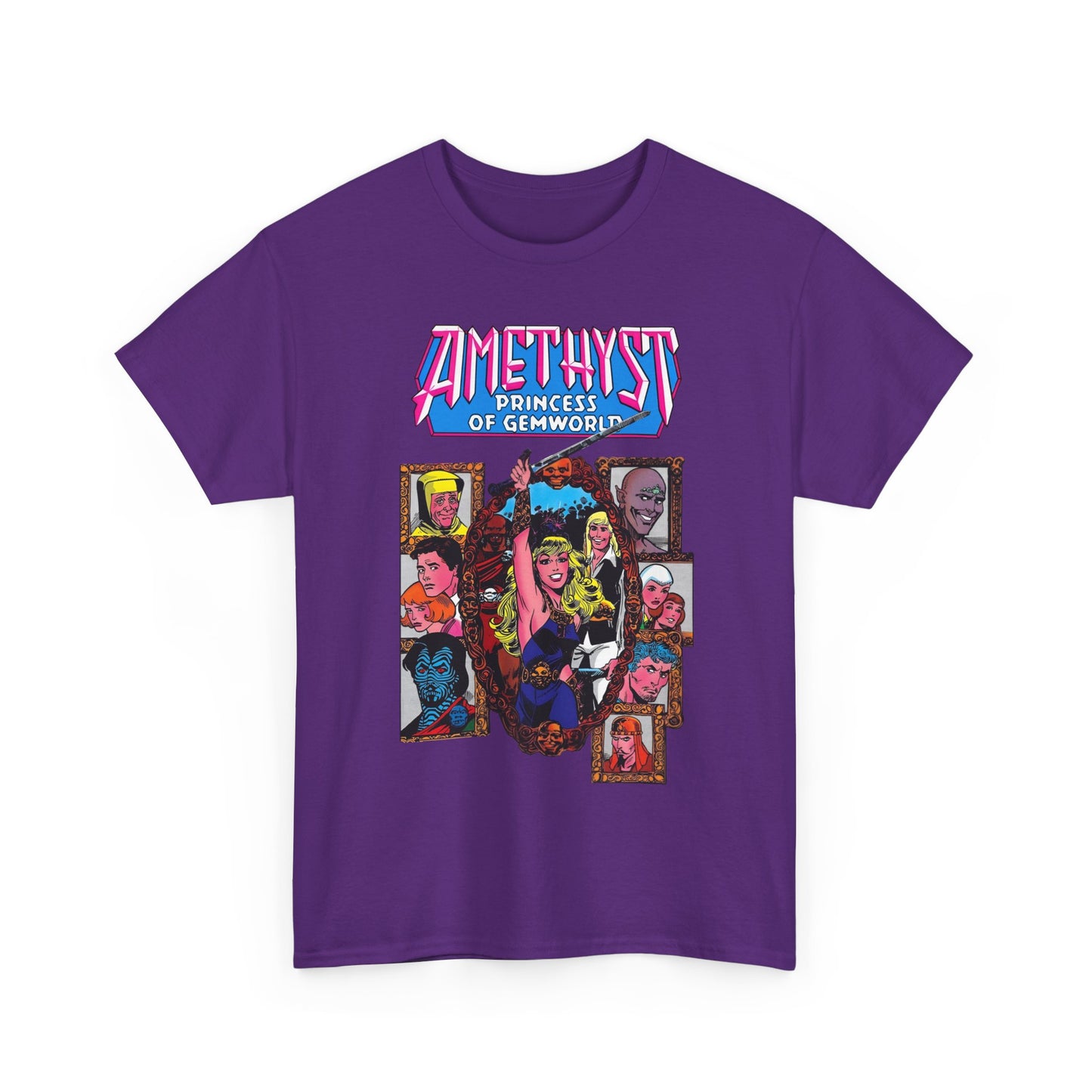 Amethyst Princess of Gemworld T-Shirt - Ernie Colon Art - Sardonyx, Dark Opal, Granch, Citrina - DC Comics