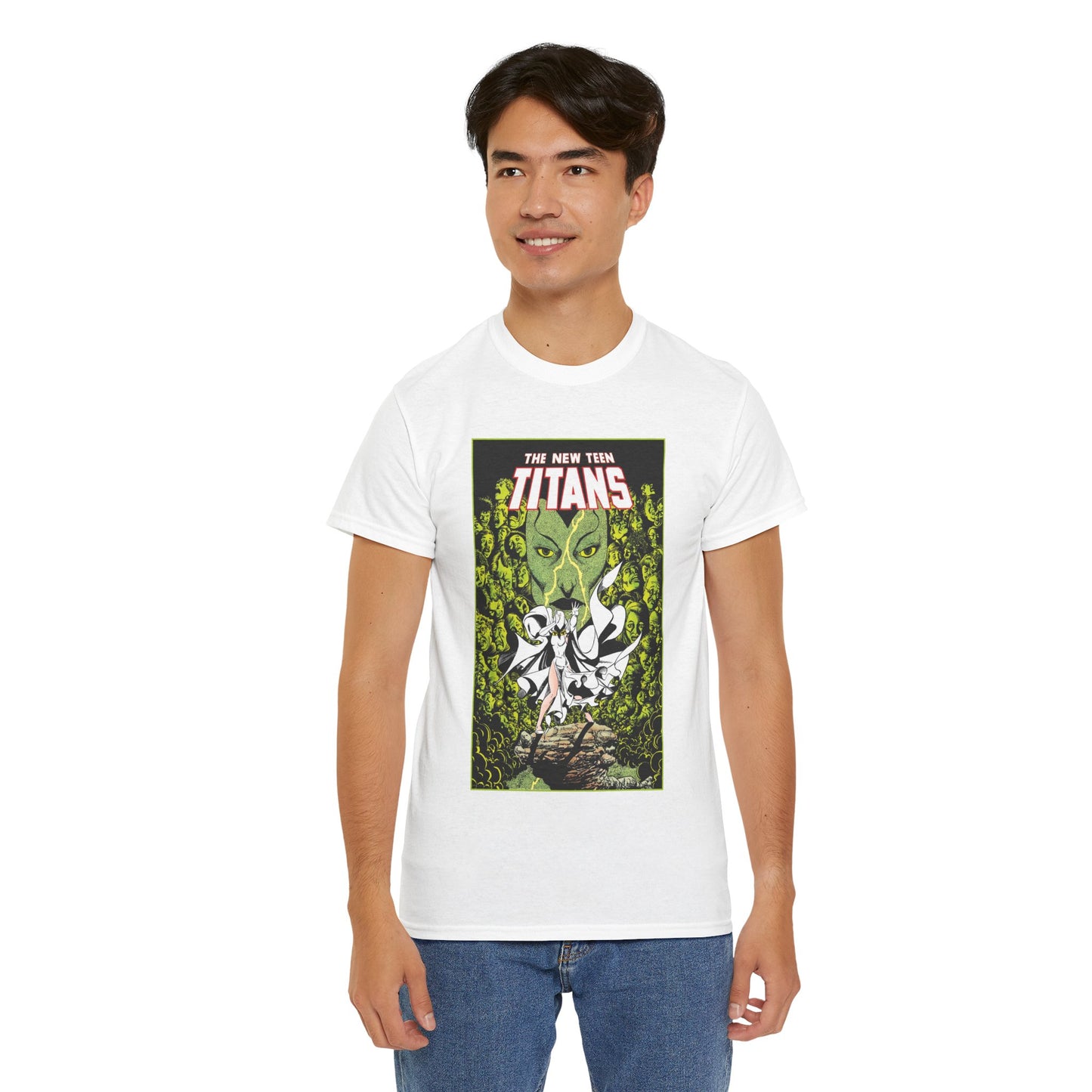 Raven T-Shirt - George Perez Art - New Teen Titans - Versus Phobia - White Raven Costume - DC Comics