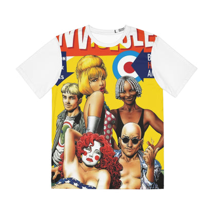The Invisibles All Over Print Tee (Polyester) - Brian Bolland Art - Grant Morrison Series (IMPROVED PLACEMENT AND PRINTING TECHNIQUES)