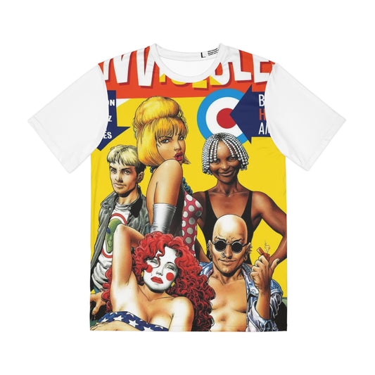 The Invisibles All Over Print Tee (Polyester) - Brian Bolland Art - Grant Morrison Series (IMPROVED PLACEMENT AND PRINTING TECHNIQUES)