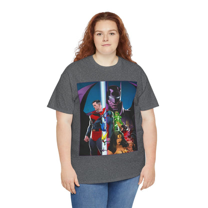 Kingdom Come T-Shirt - Dan Mora Art - Batman/Superman World's Finest Cover - Superman, Batman, Wonder Woman, Green Lantern, Robin, Flash - DC Comics