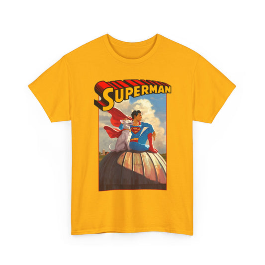Superman & Krypto T-Shirt - 2025 Movie - Superdog from Krypton - Man of Steel, Smallville - DC Comics