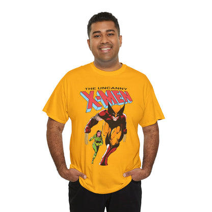 Wolverine & Rogue T-Shirt - Paul Smith Art - X-Member, Mutants - Marvel Comics - Uncanny X-Men #173 Cover - Logan