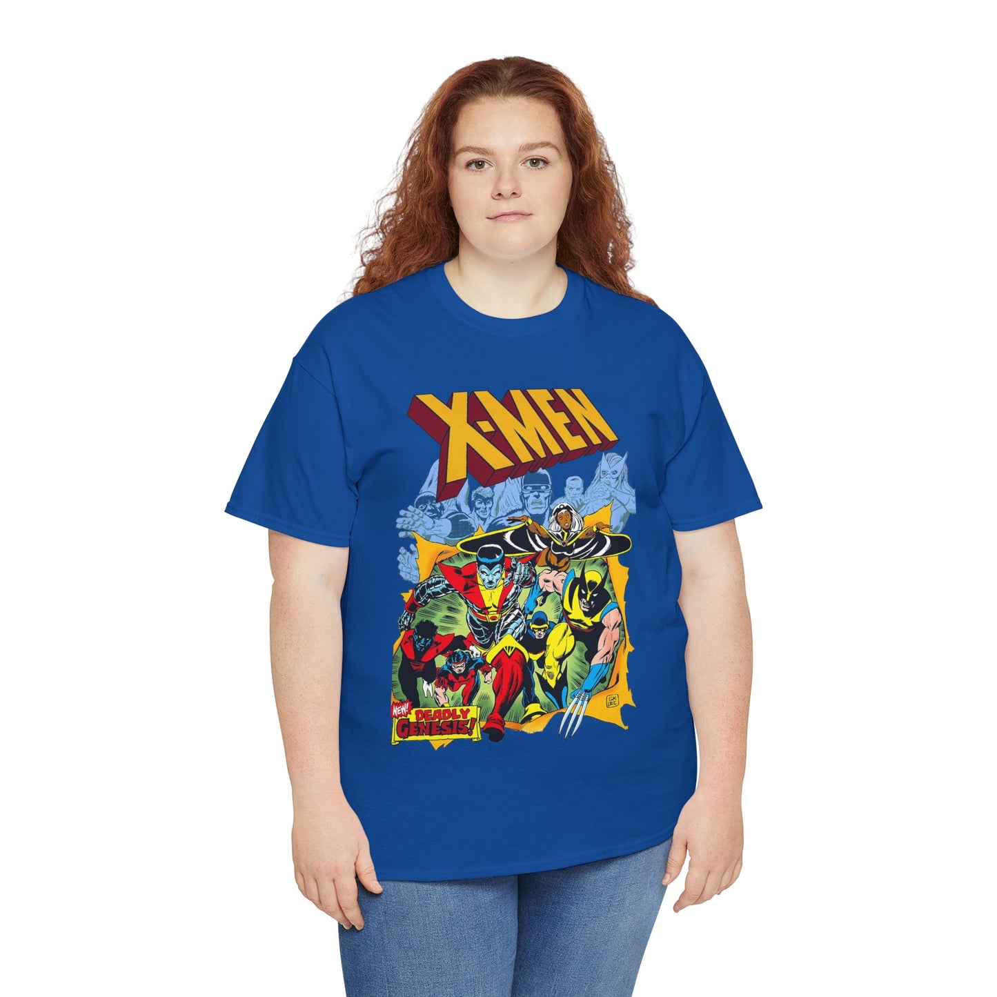 Giant-Sized X-Men T-Shirt - Dave Cockrum Art - Wolverine, Storm, Colossus, Cyclops, Nightcrawler, Thunderbird - New Chris Claremont Era - Marvel Comics