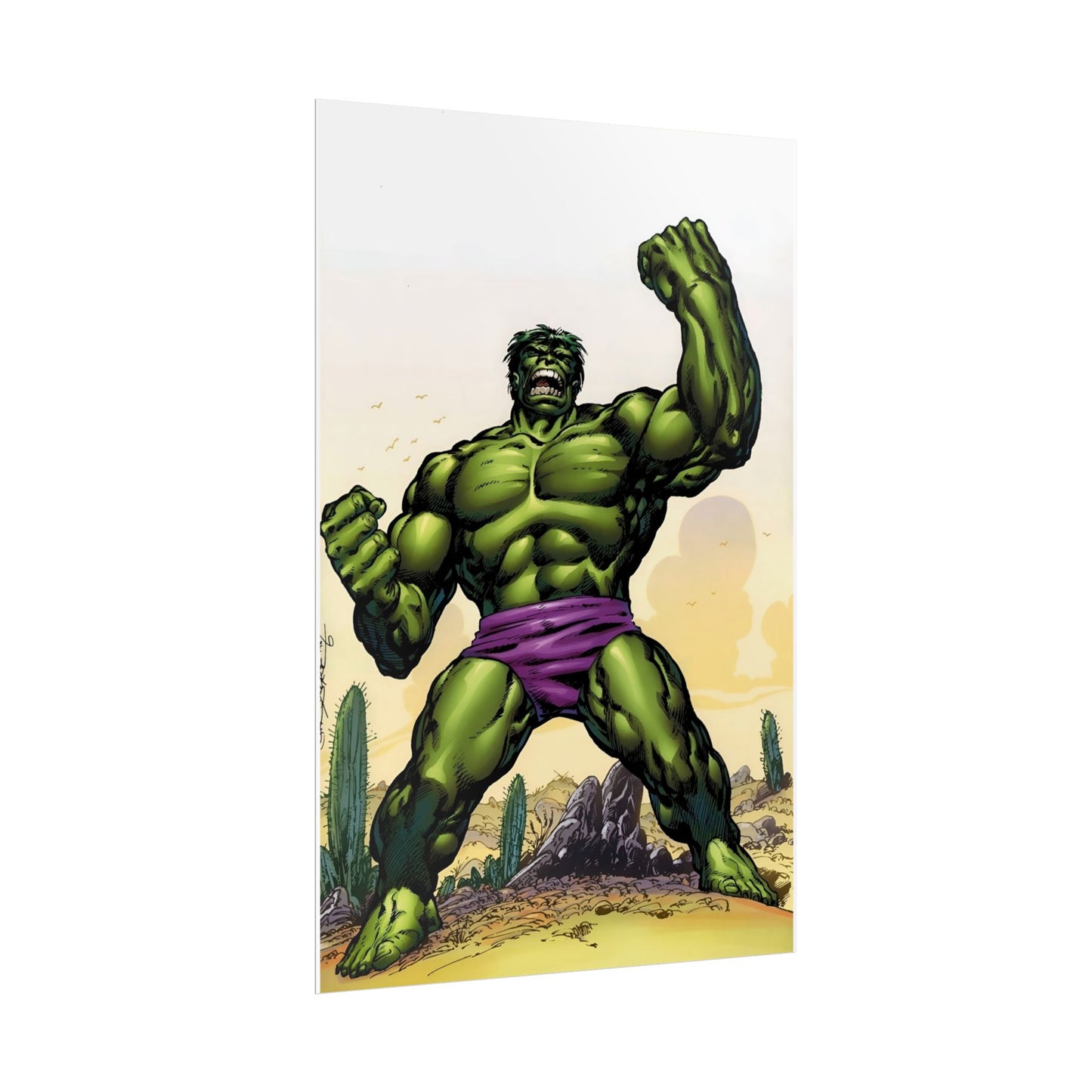 Incredible Hulk Rolled Poster - John Byrne Art - Marvel Comics - Multiple Sizes Up to 24"x36"