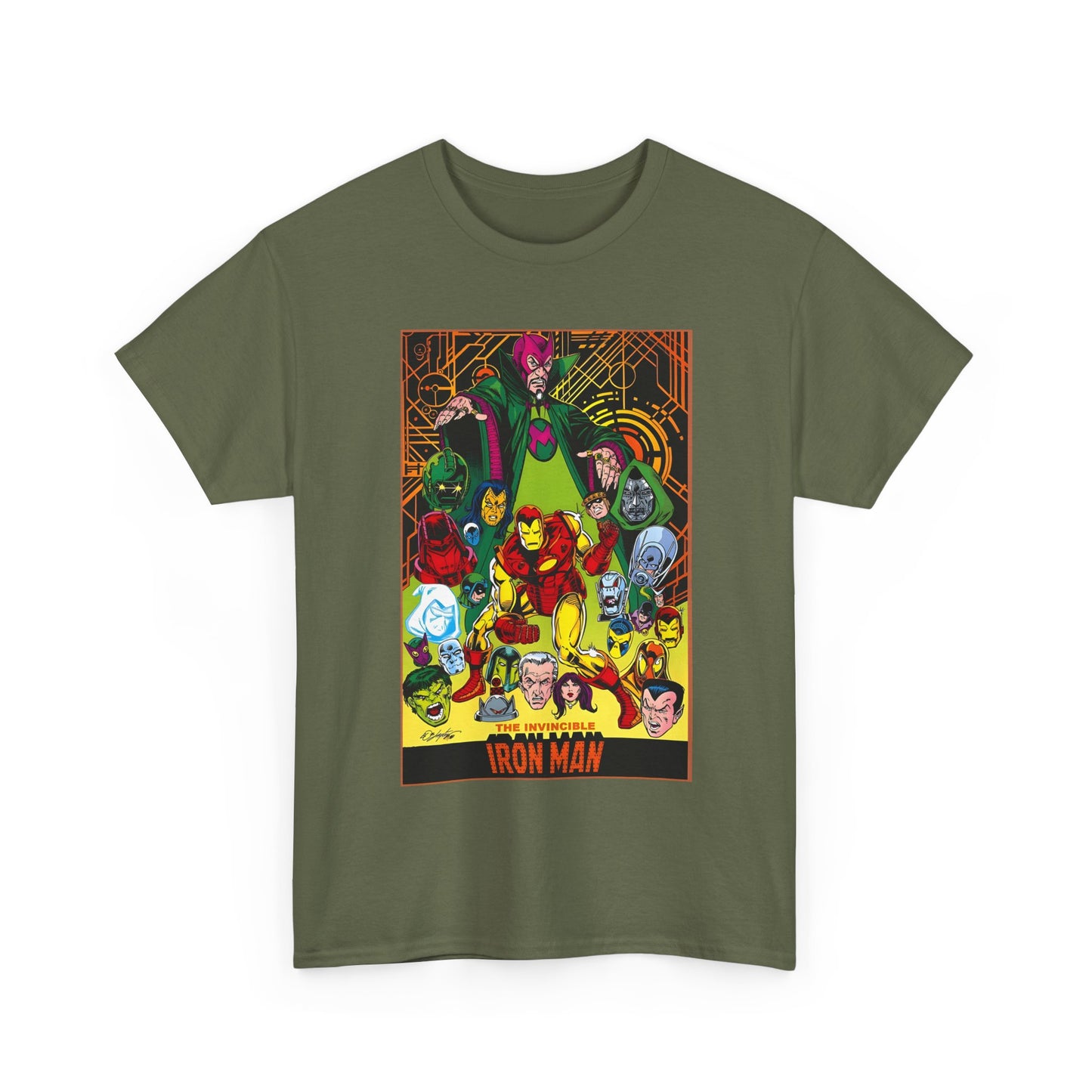 Iron Man T-Shirt - Bob Layton Art - Tony Stark - Ultron, Doctor Doom, The Mandarin, The Beetle - Marvel Comics
