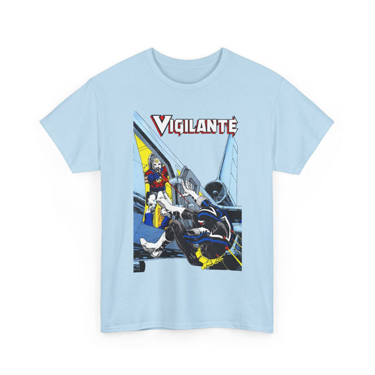 Vigilante Vs Peacemaker T-Shirt - Mike Grell Art - Adrian Chase - DC Comics
